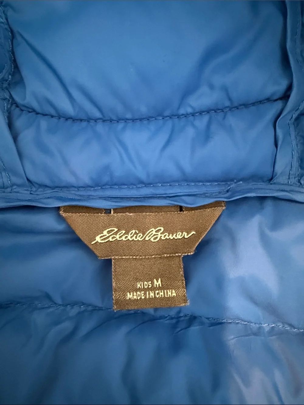 Eddie Bauer Kids Bright Blue Down Cirruslite Hooded Puffer Jacket